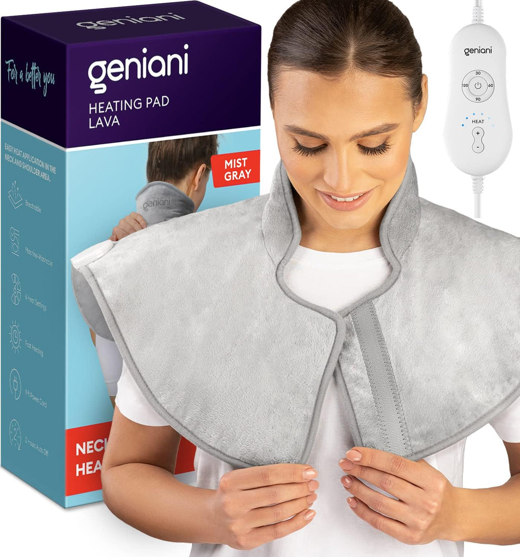 Electric Heated Neck & Shoulder Wrap Deep Comfort Heat Pad